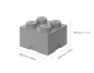 LEGO, Pojemnik klocek Brick 4 - Szary (40031740)